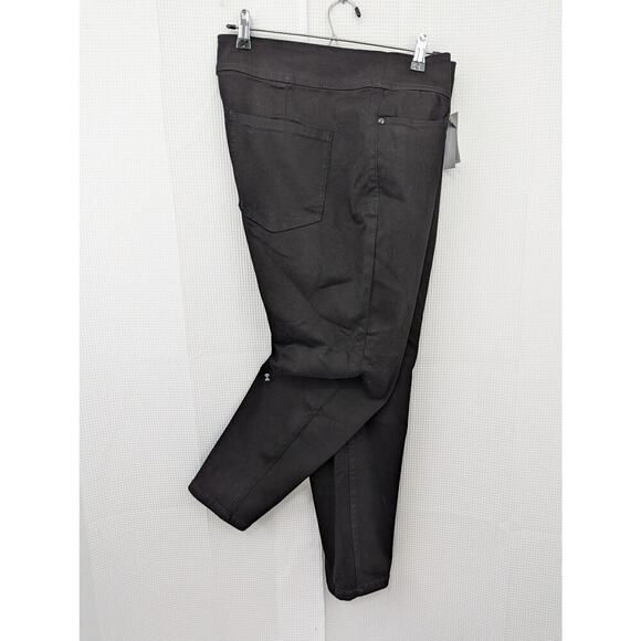 NWT@$70! LANE BRYANT! RICH BLACK ULTRA STRETCH DENIM JEGGINGS, JEANS! SZ 20P - Picture 2 of 10